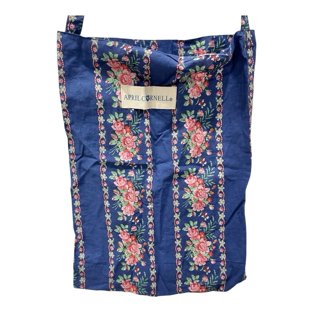 April Cornell 100% Cotton Floral Print Tote Market Shopping Shoulder Bag Boho